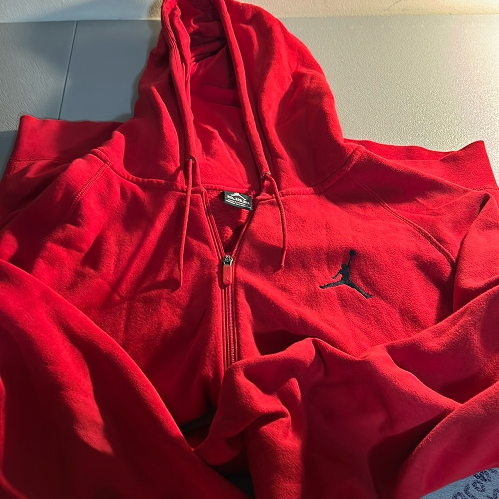 Red Jordan hoodie